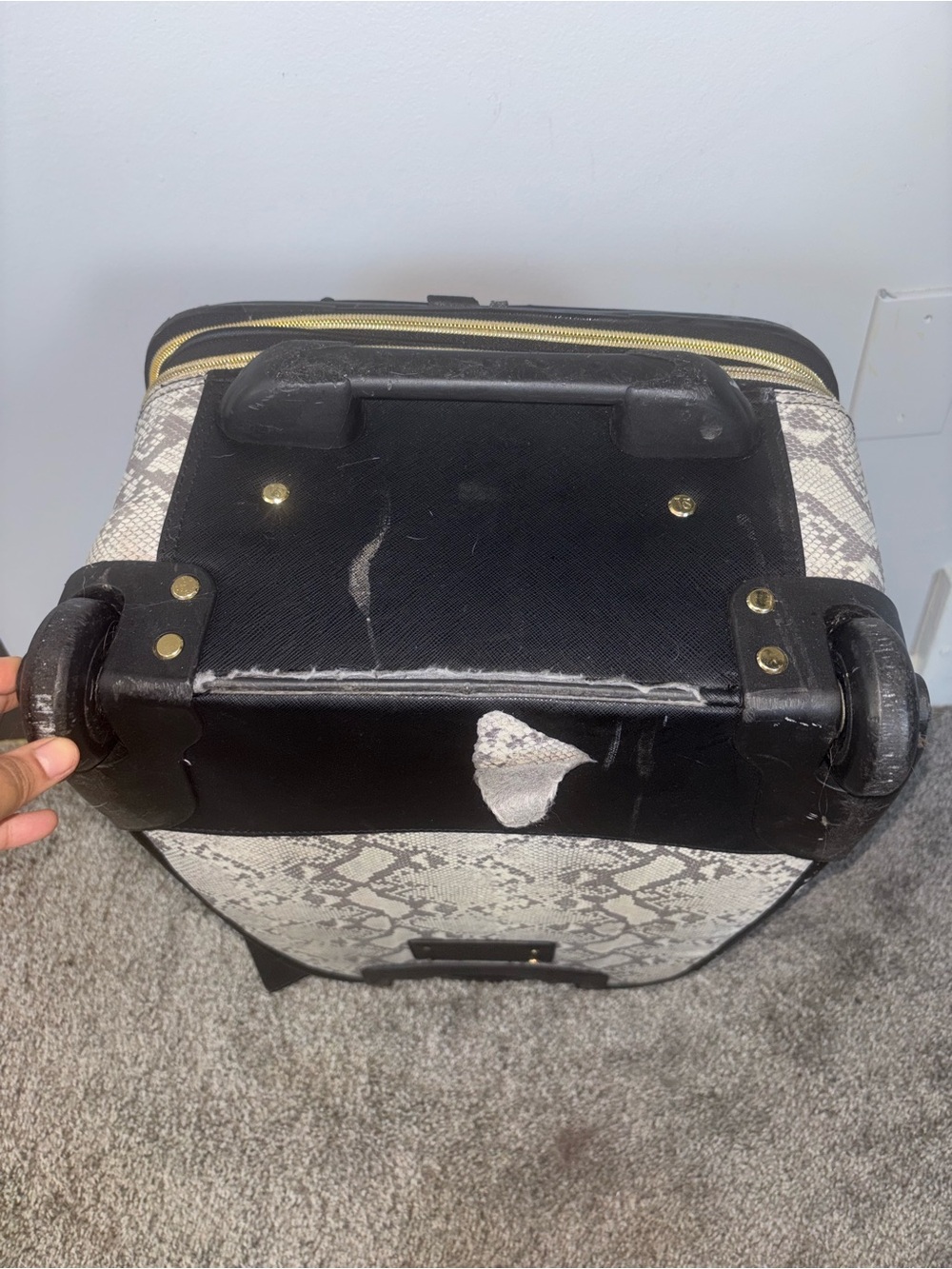 Victoria Secret Python Wheelie Carryon Suitcase - Picture 13 of 14